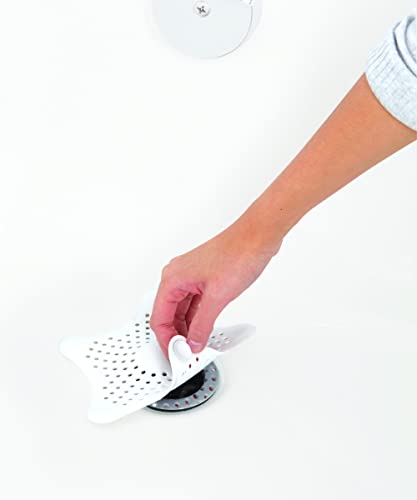 Umbra Starfish Drain Cover/Hair Catcher, White