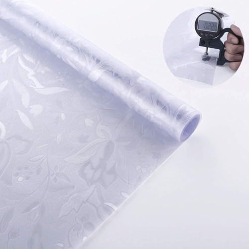 Niviy Etched Lace Window Film Static Window Cling Glass Door Decals Frosted Glass Window Clings for Privacy 17.7 by 78.7 Inches