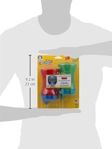 Gerber Graduates Fun Grips Hard Spout Spill Proof Sippy Cup (Colors may vary), 10-Ounce, 2 cups – BPA Free, Spill Proof Sippy Cup