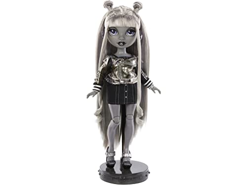Rainbow High Shadow Series 1 Luna Madison- Grayscale Fashion Doll. 2 Metallic Grey Designer Outfits to Mix & Match, Great Gift for Kids 6-12 Years Old and Collectors