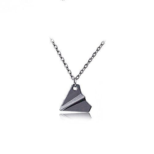 Cute Paper Airplane Plane Pendant Necklace Travel Trip Aircraft Jewelry for Women Mens-3Pcs Paper Plane
