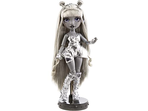 Rainbow High Shadow Series 1 Luna Madison- Grayscale Fashion Doll. 2 Metallic Grey Designer Outfits to Mix & Match, Great Gift for Kids 6-12 Years Old and Collectors