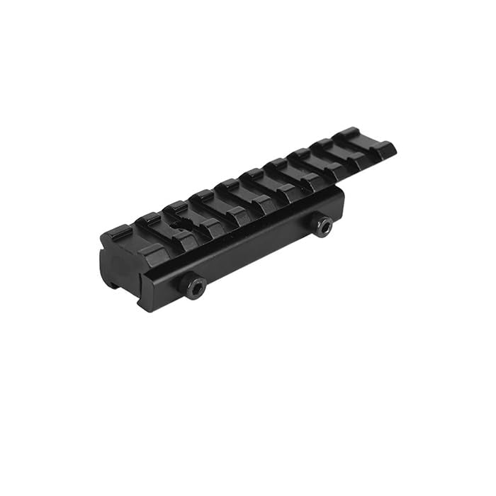 Tacgle 3/8" 11mm Dovetail to 7/8" 20mm Converter Picatinny Rail Adapter, Low Profile Scope Mount Conversion Adapter Base Riser Mount