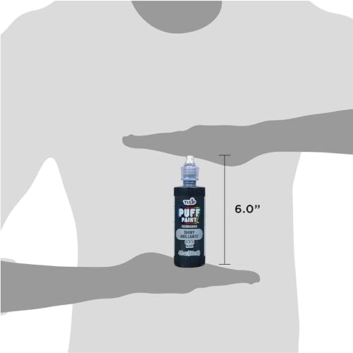 TULIP Dimensional Fabric Paint 41401 Dfpt 4Oz Slick Black, 4 Fl Oz (Pack of 1), Packaging may vary