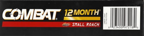Combat Max 12 Month Roach Killing Bait, Small Roach Bait Station, Child-Resistant, 18 Count