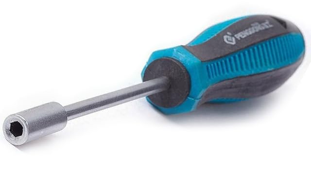 Utoolmart 3.5mm Nut Driver, 6-Point Hex Nut Driver, Non-Magnetic Tip Socket Driver Hex Nut Key Wrench Screwdriver with 75mm Cr-V Steel Round Shaft, Screwdriver Nut driver Hand Tool