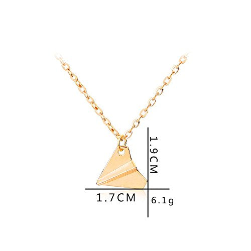 Cute Paper Airplane Plane Pendant Necklace Travel Trip Aircraft Jewelry for Women Mens-3Pcs Paper Plane