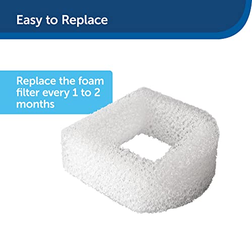 PetSafe Drinkwell Replacement Foam Filters Compatible with PetSafe Ceramic and Stainless Steel Pet Fountains, for Water Dispensers, 2 Pack - PAC00-13711