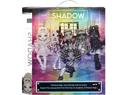 Rainbow High Shadow Series 1 Luna Madison- Grayscale Fashion Doll. 2 Metallic Grey Designer Outfits to Mix & Match, Great Gift for Kids 6-12 Years Old and Collectors