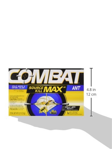 Combat Max Ant Killing Bait Stations, Indoor and Outdoor Use, 6 Count