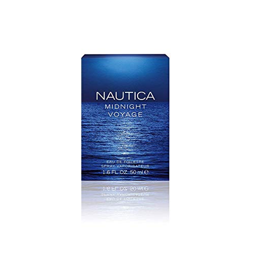 Nautica Midnight Voyage Eau de Toilette, Vegan Formula, Eau de Toilette Spray, Spicy Scent of Pink Pepper and Mesmerizing Amber, 1.6oz