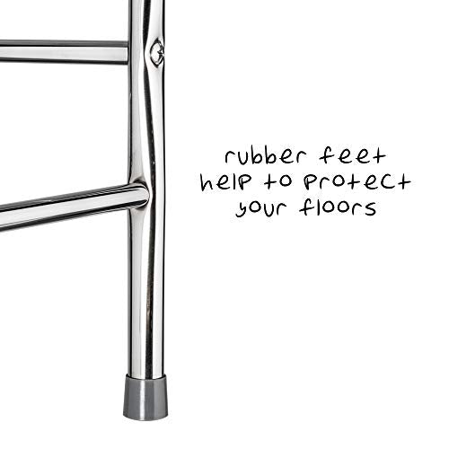 Honey-Can-Do 4-Tier Space Saver Shelf, Chrome, 24.02" L x 11.02" W x 67.72" H, BTH-05281