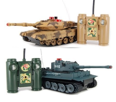 HQ iPlay RC Battling Tanks -Set of 2 Full Size Infrared Radio Remote Control Battle Tanks - RC Tanks
