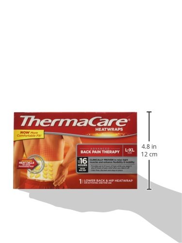 Thermacare Heat Wraps Lower Back & Hip, L-XL