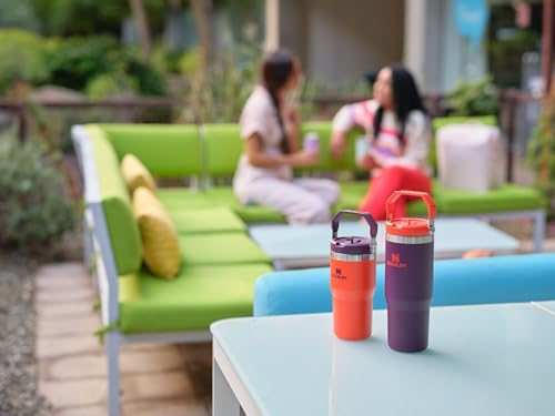 Stanley IceFlow Stainless Steel Tumbler - Vacuum Insulated Water Bottle for Home, Office or Car Reusable Cup with Straw Leak Resistant Flip Cold for 12 Hours or Iced for 2 Days, Lilac, 30 OZ / 0.89 L