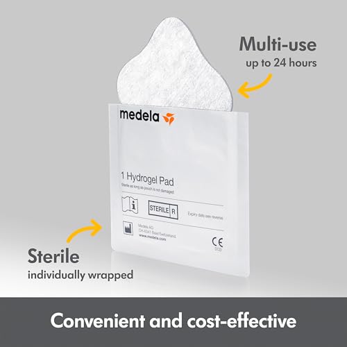 Medela Hydrogel Pads | Pain Relief for Sore or Cracked Nipples | Breastfeeding Essentials