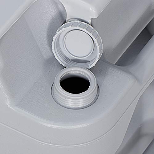 Saturnpower 6.6 Gallon Portable Toilet, Flush Porta Potty, High Density Polyethylene Density Polyethylenewith Detachable Tank for Camping, RV, Boating, Trips and Other Recreational Activities