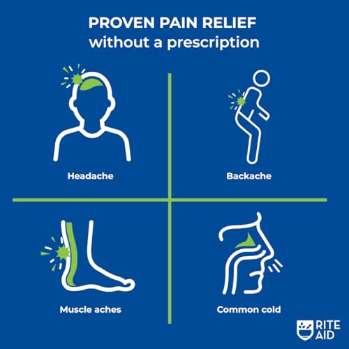 Rite Aid Extra Strength Acetaminophen, 500mg - 500 Caplets | Pain Reliever & Fever Reducer for Migraines, Joint Pain, Muscle or Back Pain, and Menstrual Pain