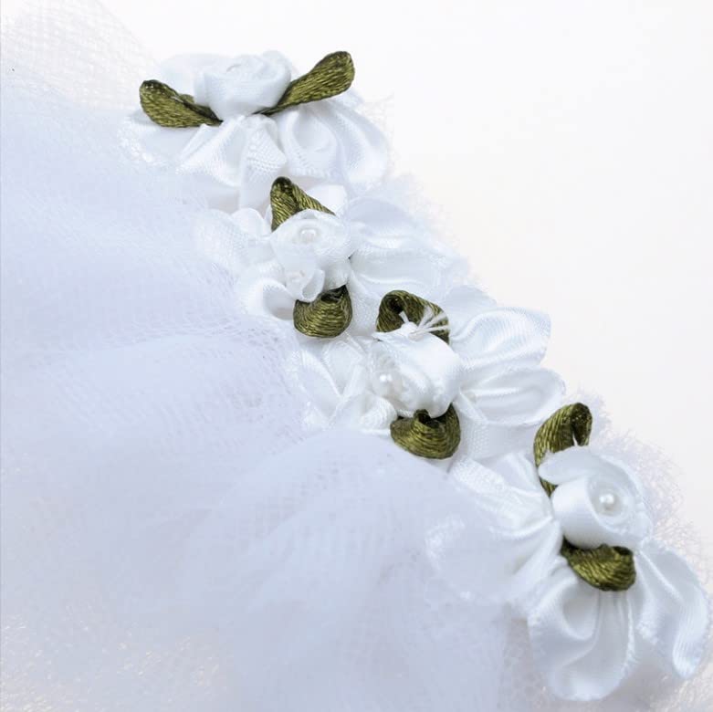 Pet Wedding Veil Cat Dog Bridal Flower Headdress Dog Weddings Parties Hair Accessories for Small Medium Large Dog(S)