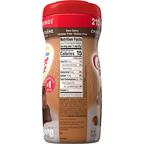 Nestle Coffee Mate Coffee Creamer Creamy Chocolate, Pack of 6 (15 Ounce)