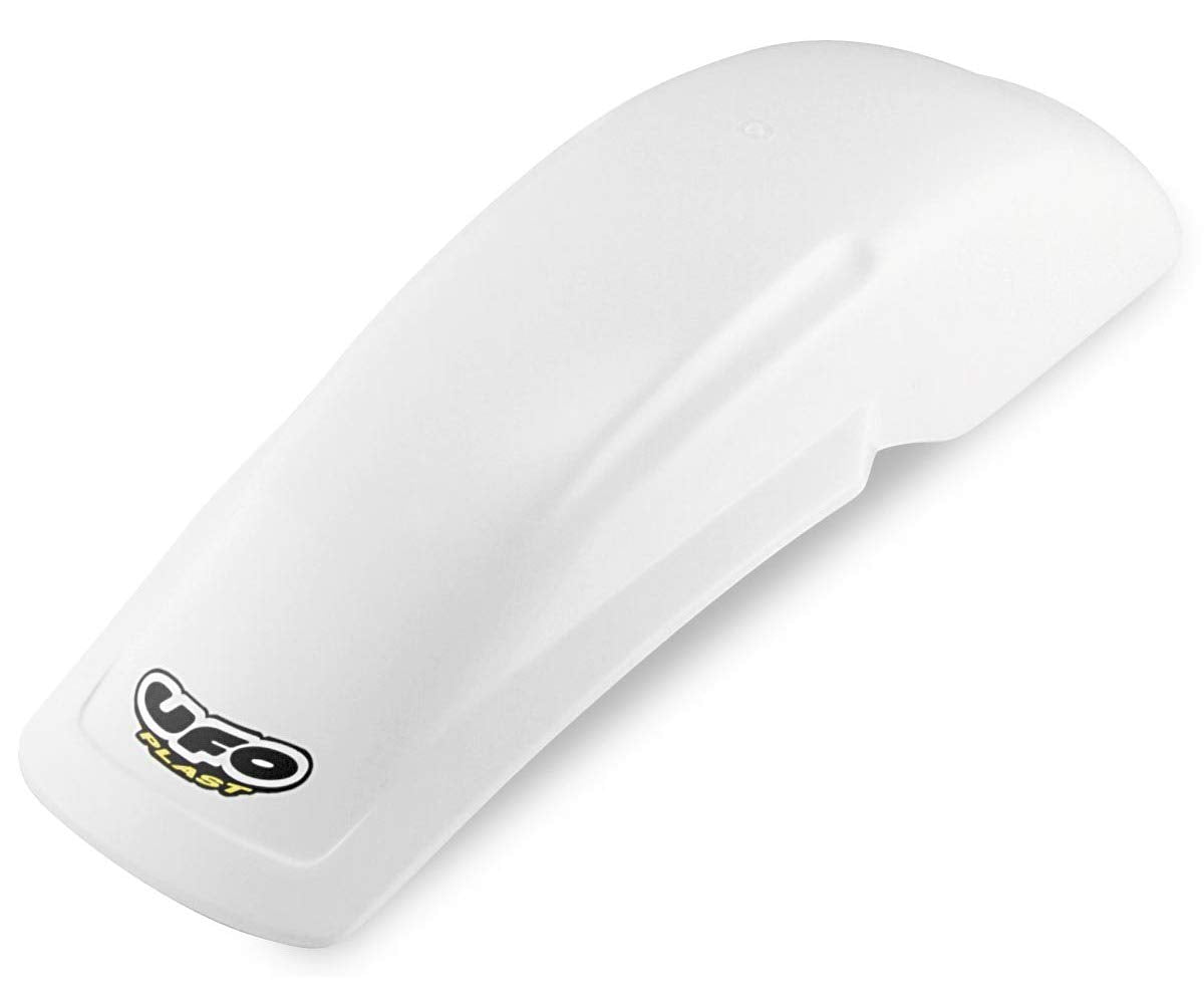 UFO Plastics RR FND WH UNI 125/250/500 Body Plastics Universal Plastic Fender WHT UNIVERSAL REAR FENDER WHITE - PP01109-041