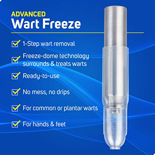 Care Science Wart Remover Freeze, 8 Applications | 1-Step Cryogenic Wart Removal for Common Warts on Hands, Elbows, & Knees or Plantar Warts on Feet