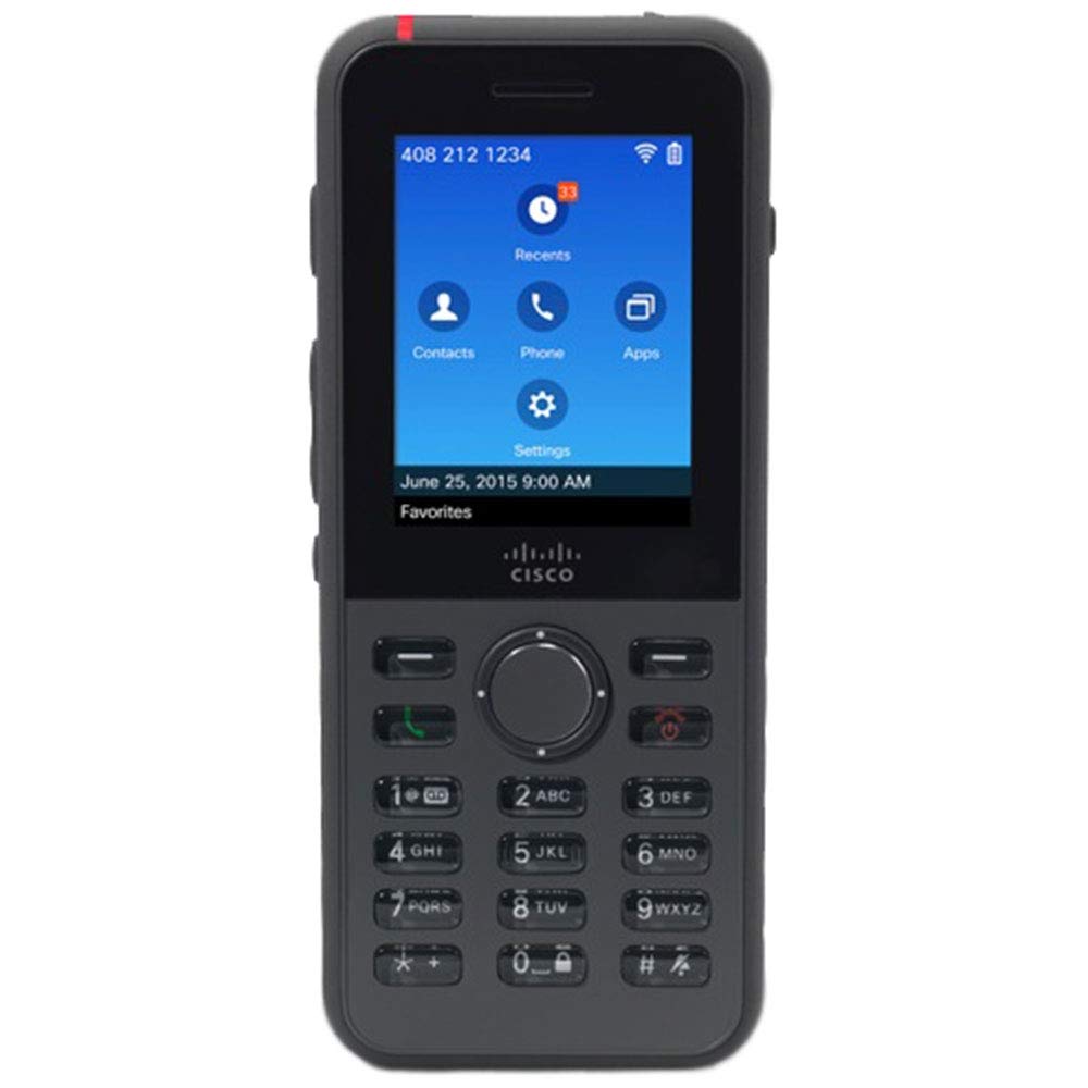 Cisco Unified Wireless IP Phone 8821 - Cordless Extension Handset - Bluetooth Interface - 2.4" Black - 4L7883 PN CP-8821-K9