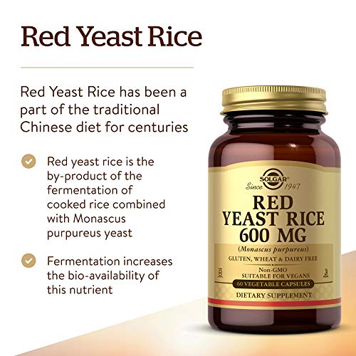 Solgar – Red Yeast Rice, 60 Vegetable Capsules