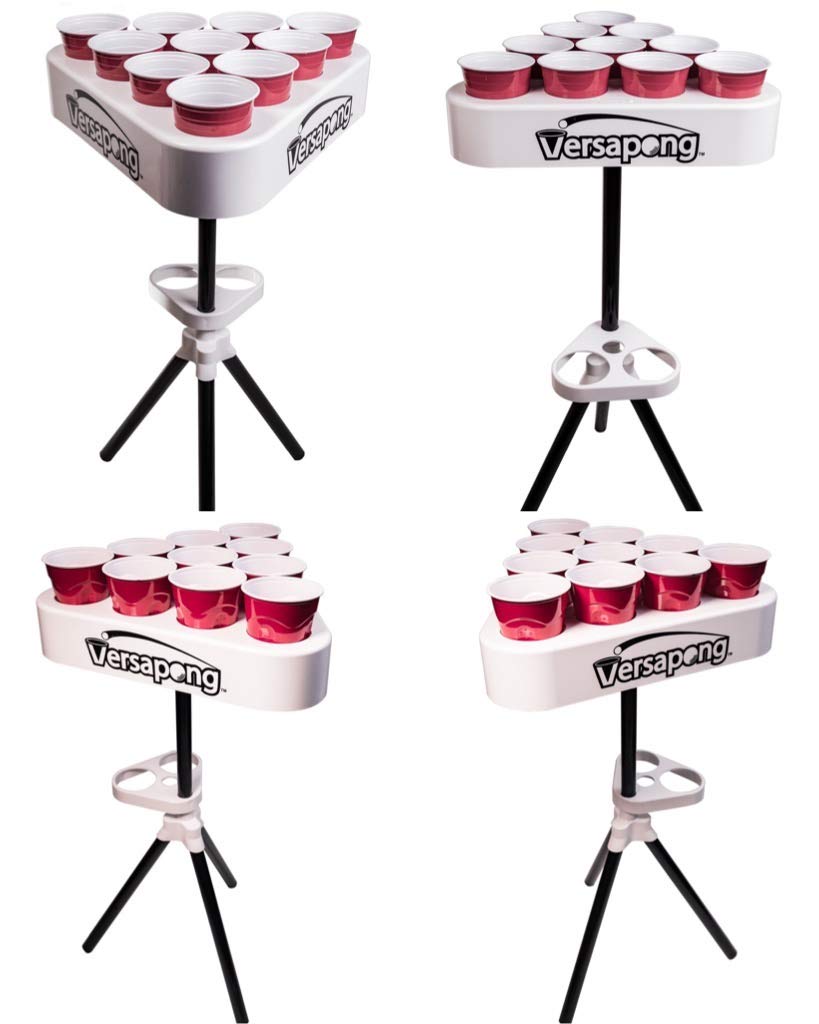 Portable Beer Pong Table/Tailgate Game with Backpack Carry Case and Balls