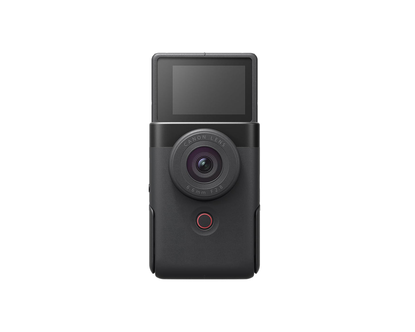 Canon PowerShot V10 Camera, Content Creator Compact Vlogging Camera, Fixed 19mm Wide-Angle Lens, 4K Video, Face Detection, Built-in Microphone, Live Streaming, Built-in Stand, Black