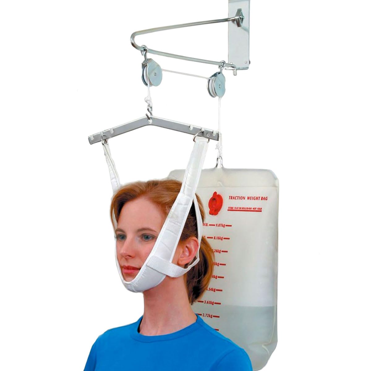 DMI Over the Door Posture Corrector and Cervical Neck Traction Device for Physical Therapy, FSA HSA Eligible Neck Stretcher, Back Stretcher, Neck Pain, Migraine Relief, Back Pain or Arthritis