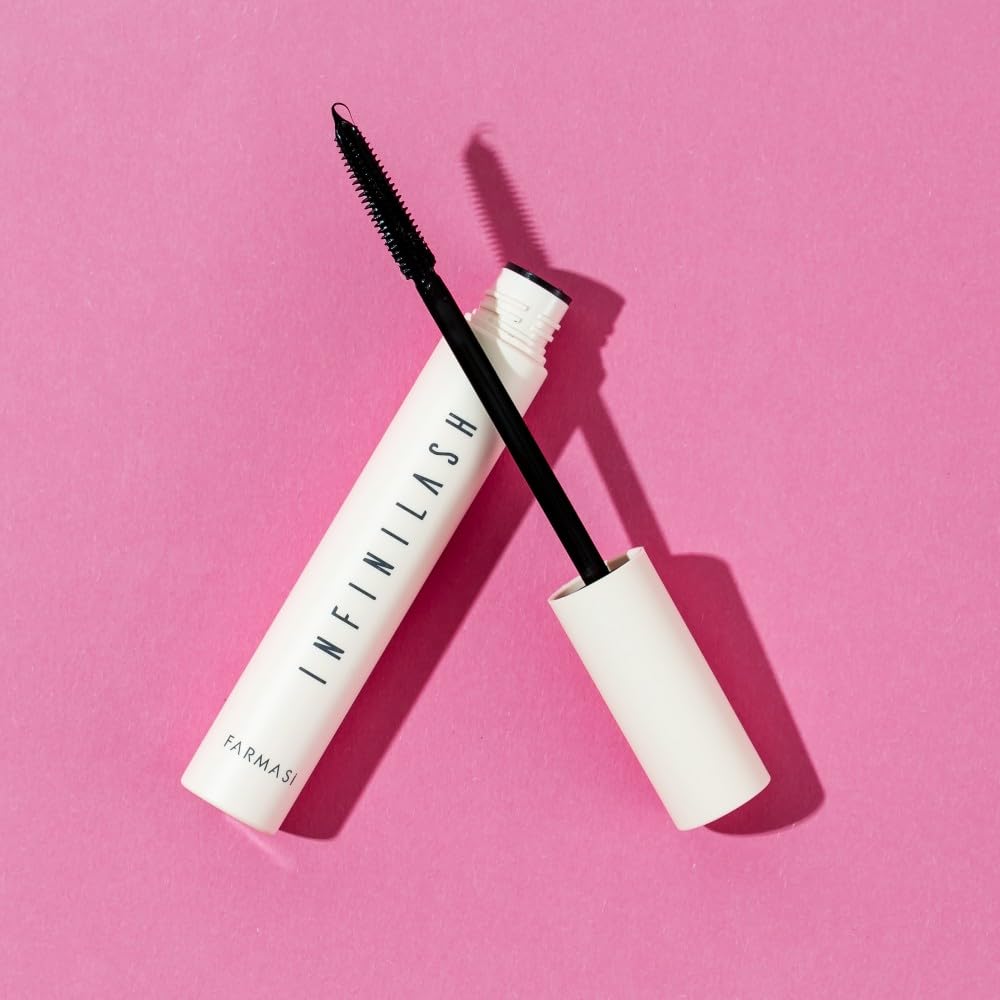 FARMASi Mascara Infinilash, Ultra Black Finish, Weightless length, Twin-Vortex Design Brush 0.33 Fl Oz