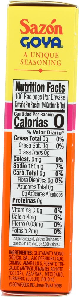 Goya Sazon Con Azafran - 3.52 oz (1 pack)