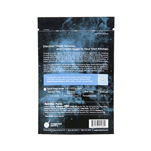 Pure Sodium Alginate (Molecular Gastronomy) ⊘ Non-GMO Vegan OU Kosher Certified- 100g/4oz