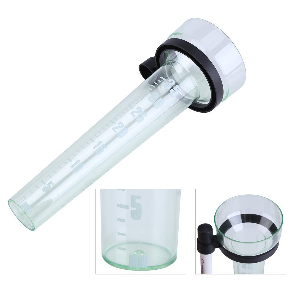 Yosoo Rain Gauge,Tube Sturdy Plastic Udometer with Large Printed Numbers for Garden Outdoor Yard-35mm Capacity