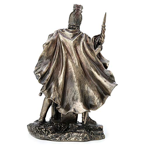 Veronese Design 9 Inch Saint Florian Patron Saint of Firefighters Antique Bronze Finish Christian Holy Roman Greek Statue