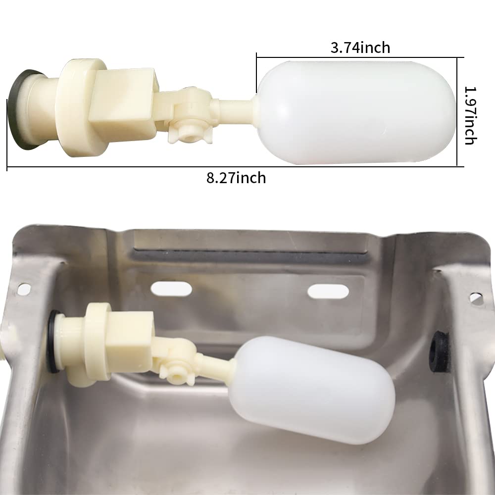 Automatic Horse Waterer Large Livestock Water Bowl 1.35Gal Stainless Steel Trough for Cattle Cow Pig Sheep Pet Dog