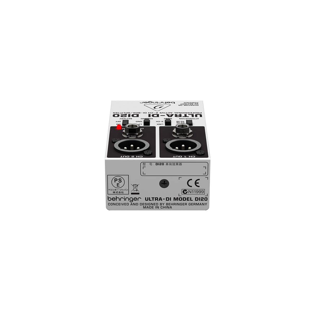 Behringer Ultra-DI DI20 Professional Active 2-Channel DI-Box/Splitter