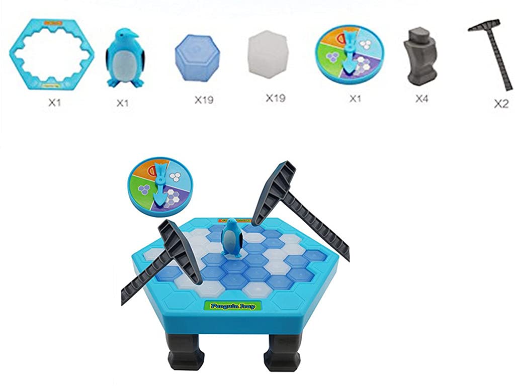 SuperLi Puzzle Table Games Penguin ice pounding Penguin ice Cubes Save Penguin Knock ice Block Wall Toys Desktop Paternity Interactive Game