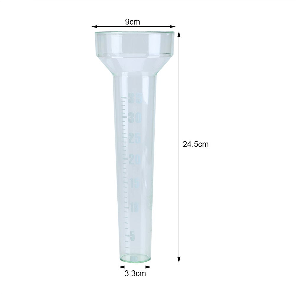 Yosoo Rain Gauge,Tube Sturdy Plastic Udometer with Large Printed Numbers for Garden Outdoor Yard-35mm Capacity