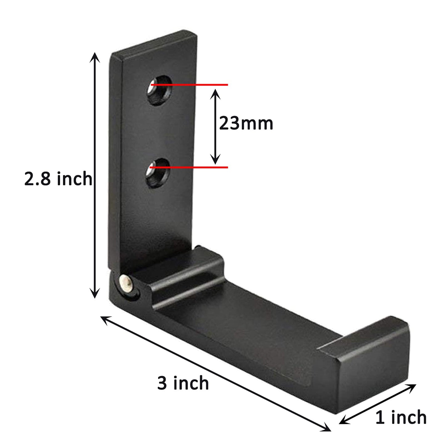 Latomex Folding Coat Hooks, Foldable Wall Hooks for Hanging Aluminum Alloy Cloth Hanger Coat Hanger Headphones Holder Headset Wall Hanger Hook- Pack of 4