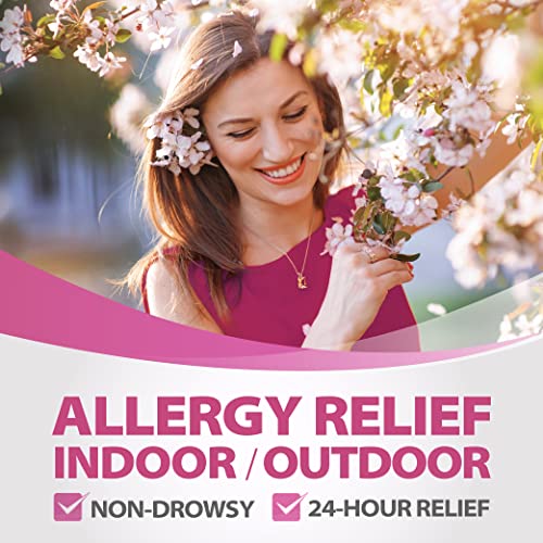 HealthA2Z Fexofenadine Hydrochloride 180mg, Antihistamine for Allergy Relief, Non-Drowsy, 24-Hour Antihistamine for Allergy Relief (120 Count (Pack of 1))
