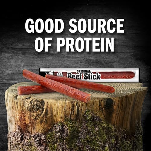 Jack Link's Beef Sticks, Original – Protein Snack, Meat Stick with 6g of Protein, Made with 100% Beef, Individually Wrapped Beef Snack Sticks – 0.92 Oz. (20 Count)