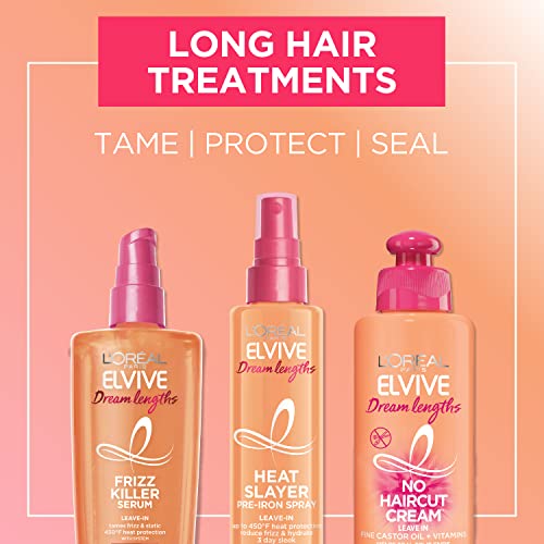 L'Oreal Paris Elvive Dream Lengths Frizz Killer Leave-In Serum, 3.4 Ounce