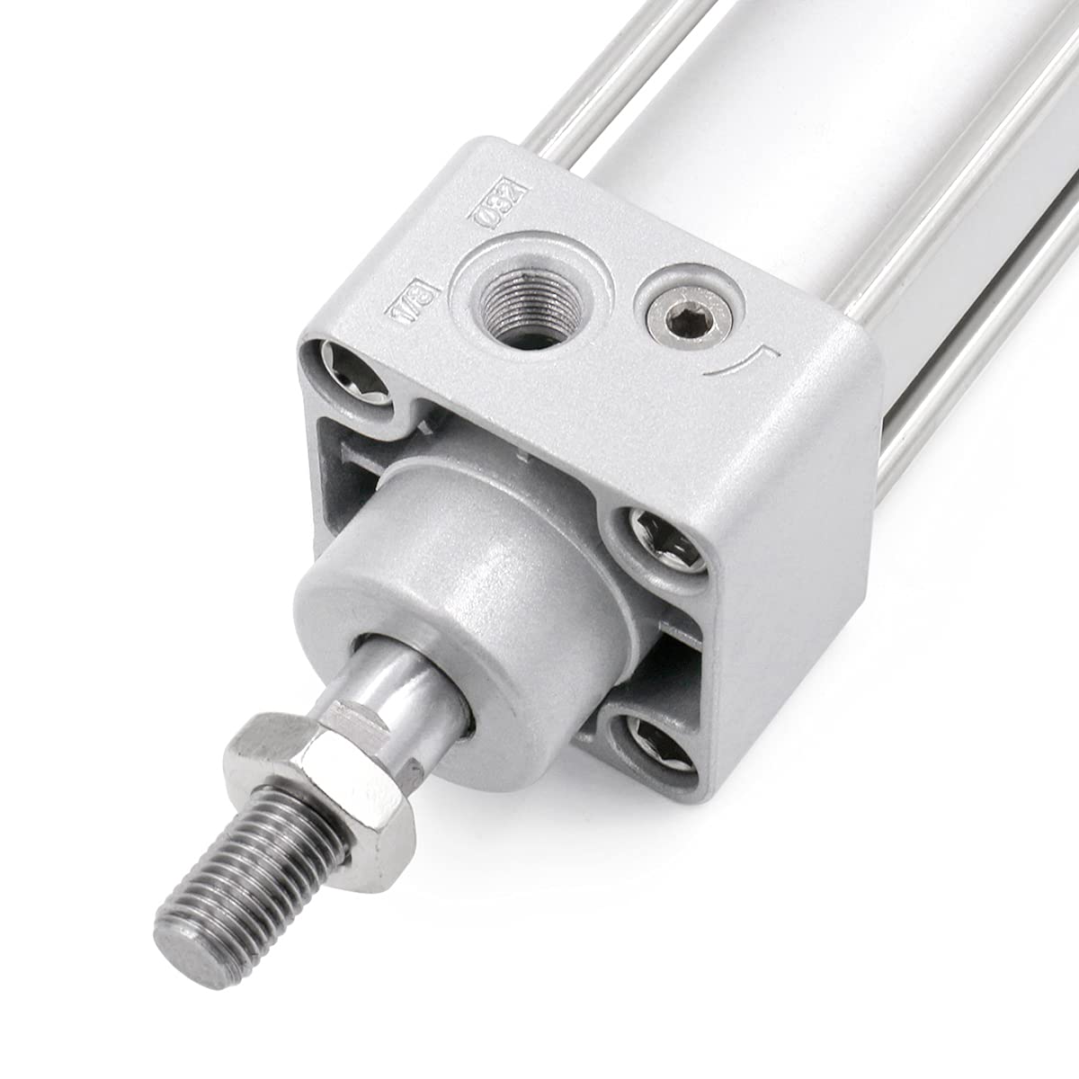Baomain Pneumatic Air Cylinder SC 32-200 32mm Bore 200mm Stroke Screwed Piston Rod Dual Action (1PCS)