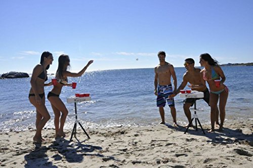 Portable Beer Pong Table/Tailgate Game with Backpack Carry Case and Balls