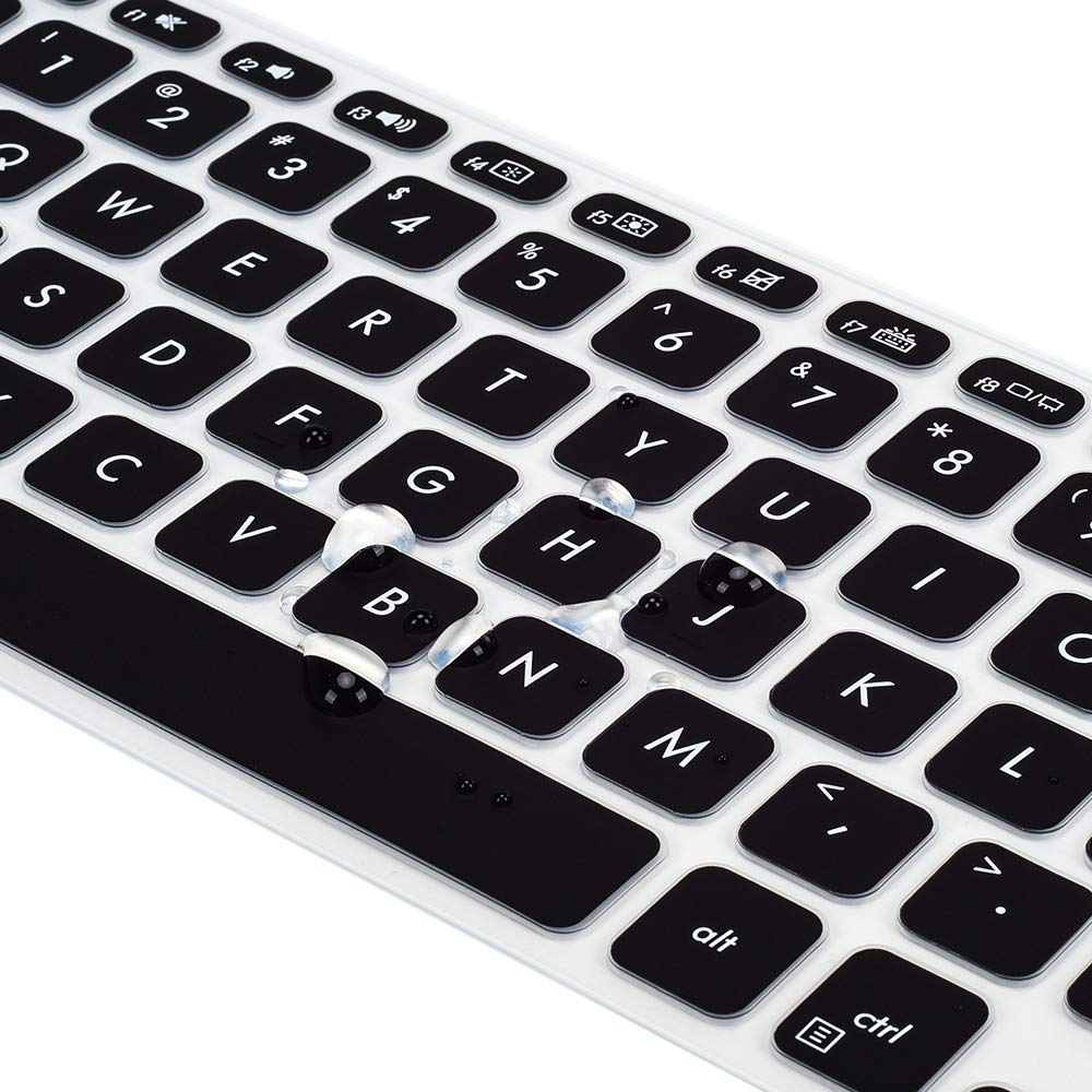 Keyboard Cover for ASUS VivoBook F512DA F512FA F512JA X512FA X512DA X515JA / ASUS VivoBook S512 S530UA S530FA Keyboard Cover Skin, ASUS VivoBook 15.6 inch Laptop Accessories, Black