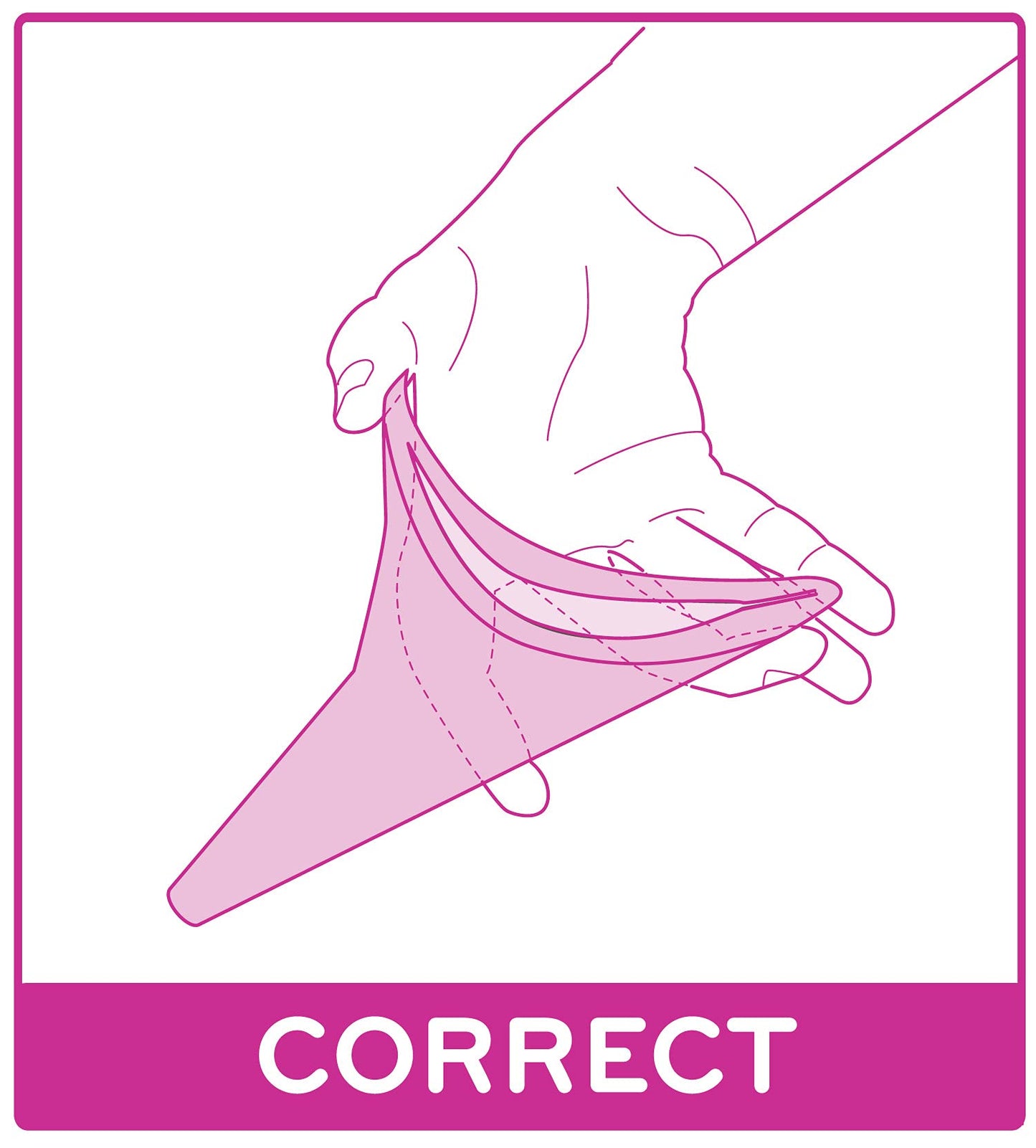 GoGirl Female Urination Device (FUD) - #1 FUD Made in The USA. Pee Standing Up! Portable Female Urinal for Women, Soft, Flexible, Reusable, Pee Funnel Medical-Grade Silicone (Pink)