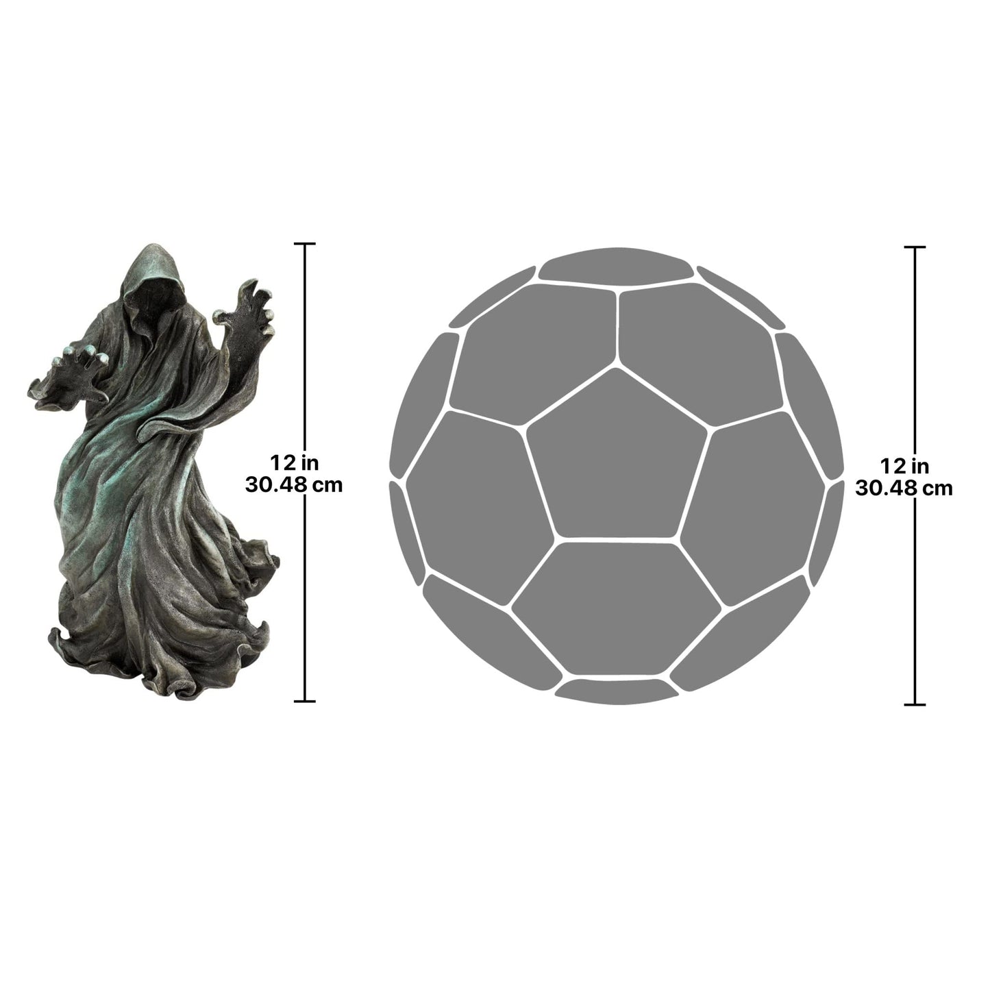 Design Toscano The Creeper Statue, Tabletop Sculpture, Matte Black Finish
