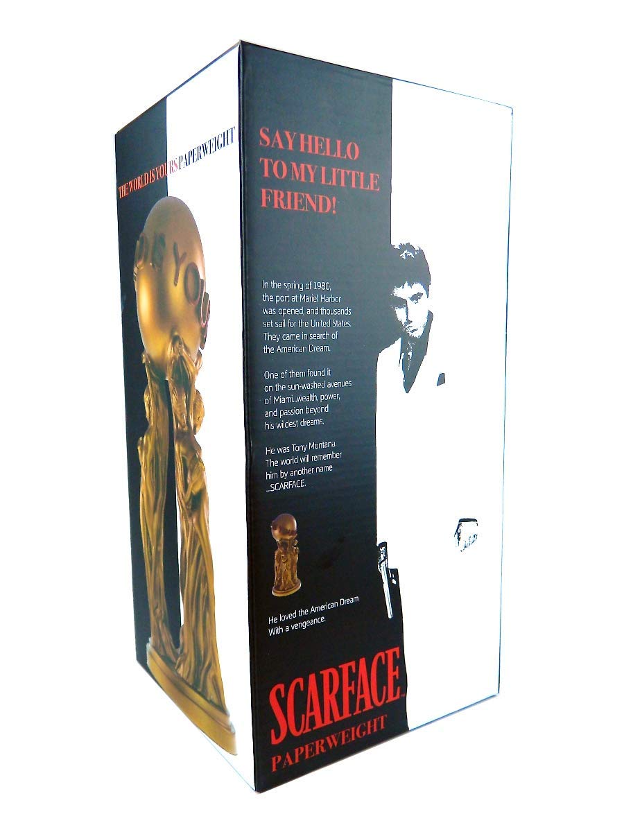 Scarface The World is Yours 12" Collectible Statue | Premium Quality Movie Themed Memorabilia and Collectible Home Decor for Birthdays, Graduations, House-Warming, and More